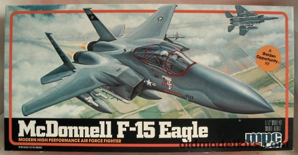 MPC 1/72 McDonnell F-15 Eagle - Gulf Spirit  33rd TFW - F-15A or Two Seat F-15B Trainer, 1-4406 plastic model kit